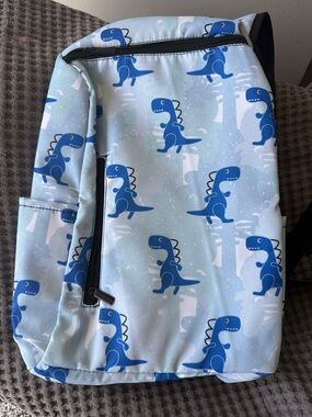 Blue Dinosaur Print Backpack